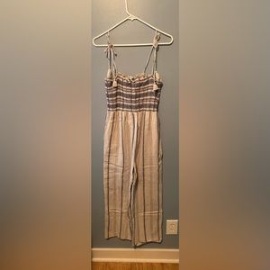 Madewell smocked cami jumpsuit small
